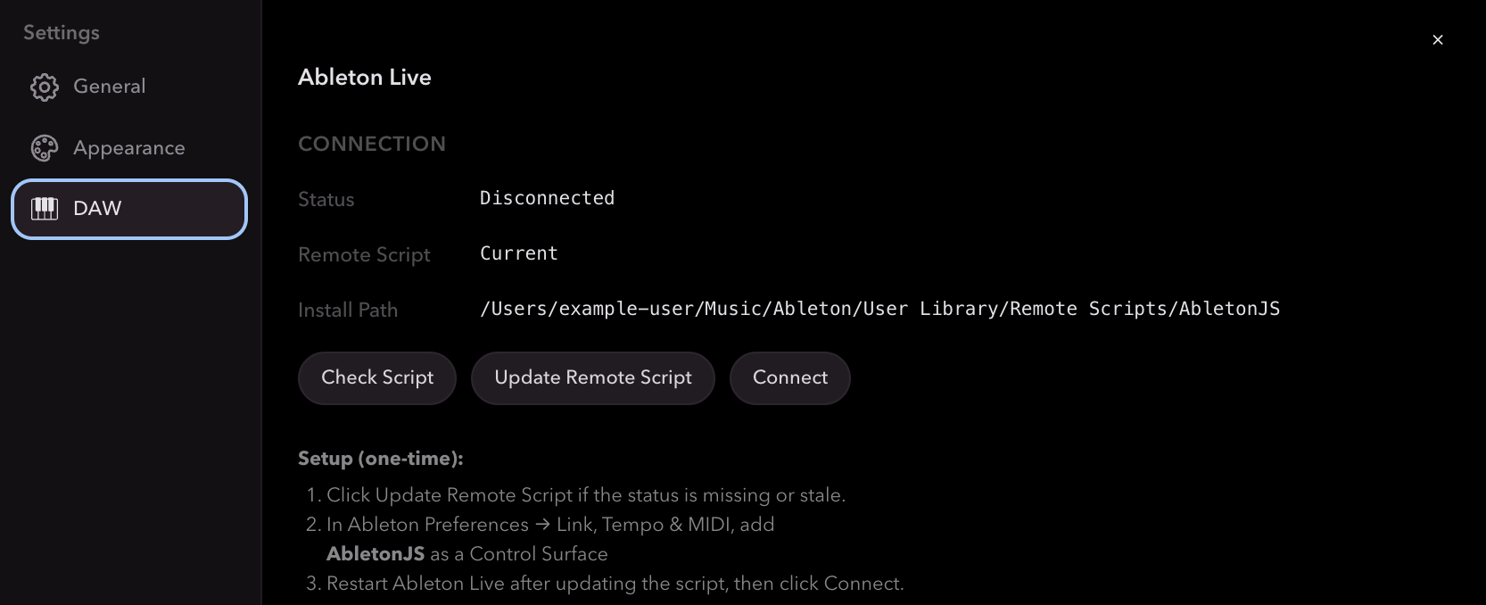 Remote script location